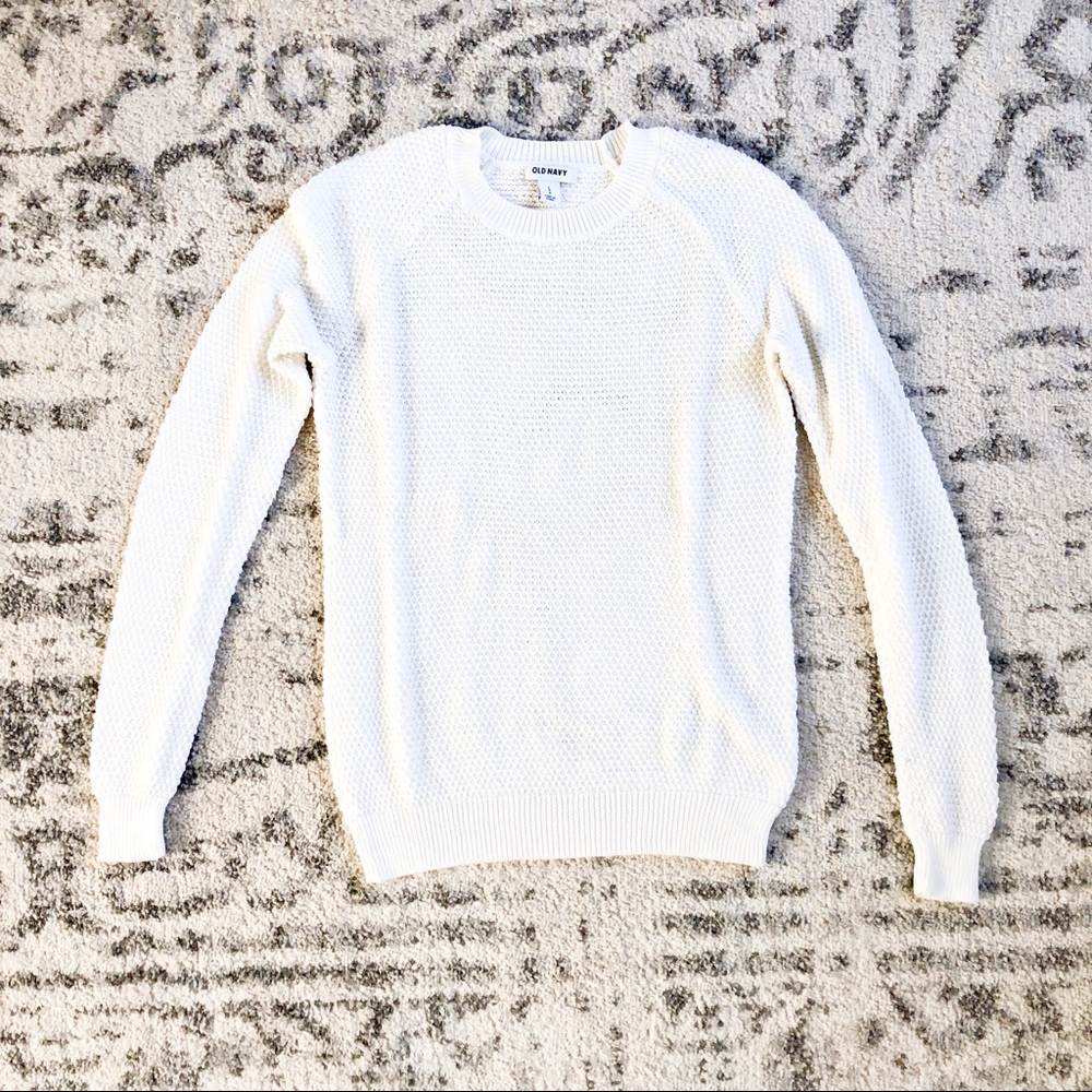 Old Navy White Sweater - Small